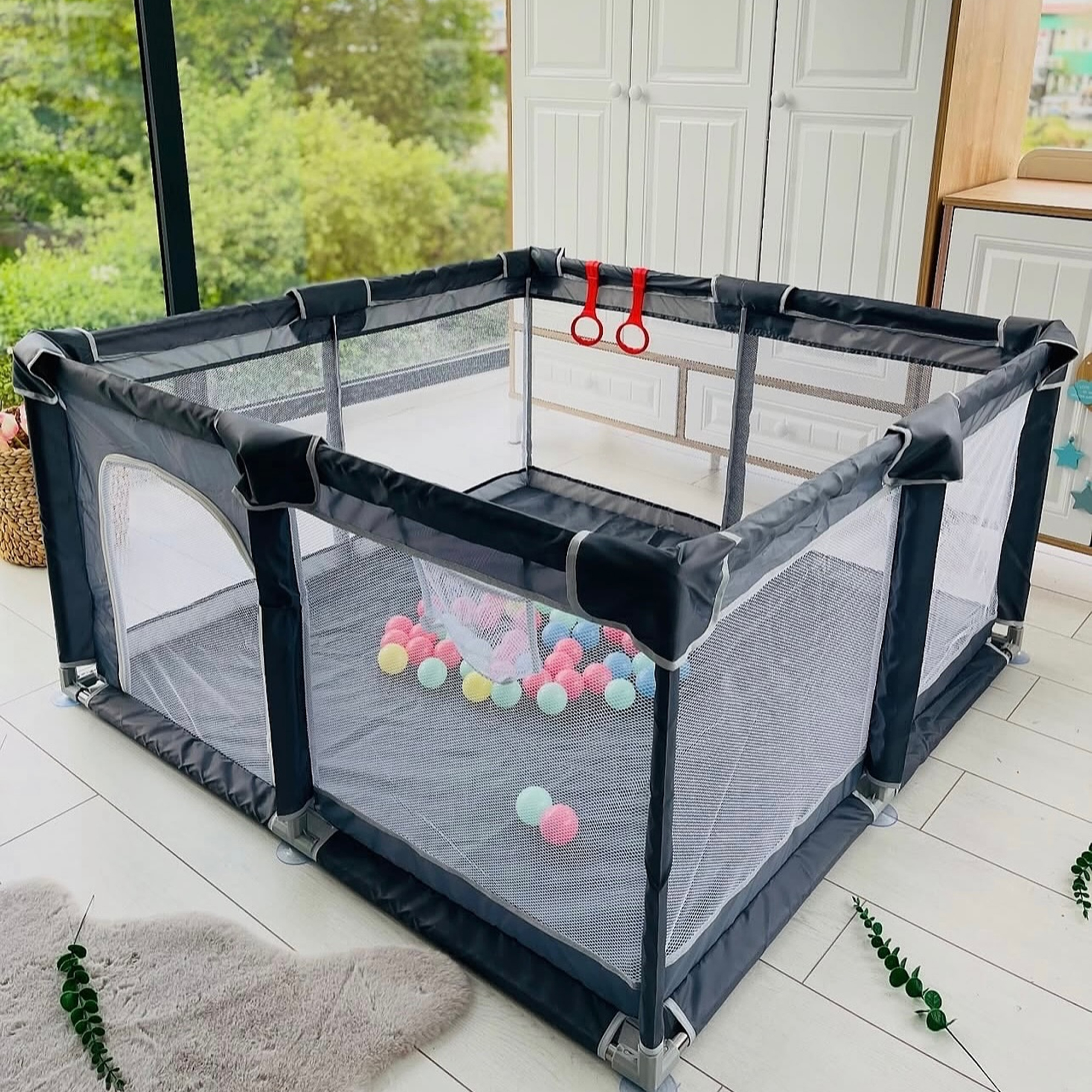 ساحة كورنر لعب للاطفال من فينيسين، 200 × 180 سم للاطفال الصغار