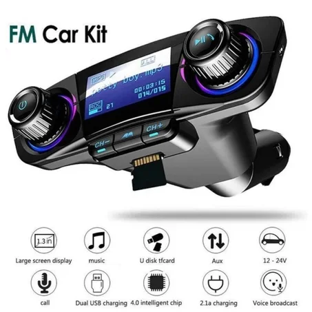 Transmissor de rádio Bluetooth sem fio multifuncional