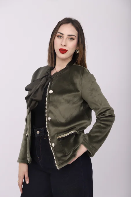 Cardigan vintage perlé