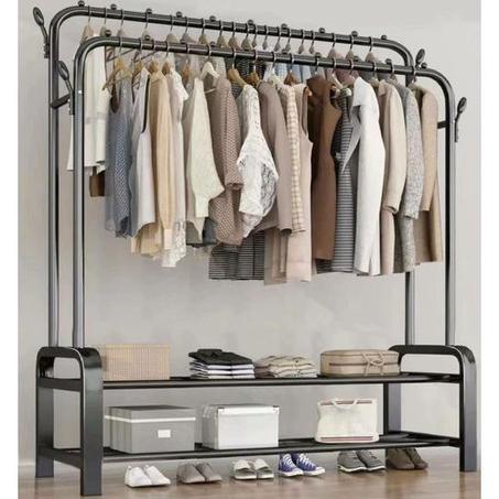 Porte-vêtements En Métal à Double Pôle 48 kg