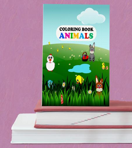 Animals  كتاب التلوين للأطفال