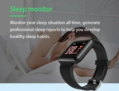 Smart Bracelet LH719 أسود