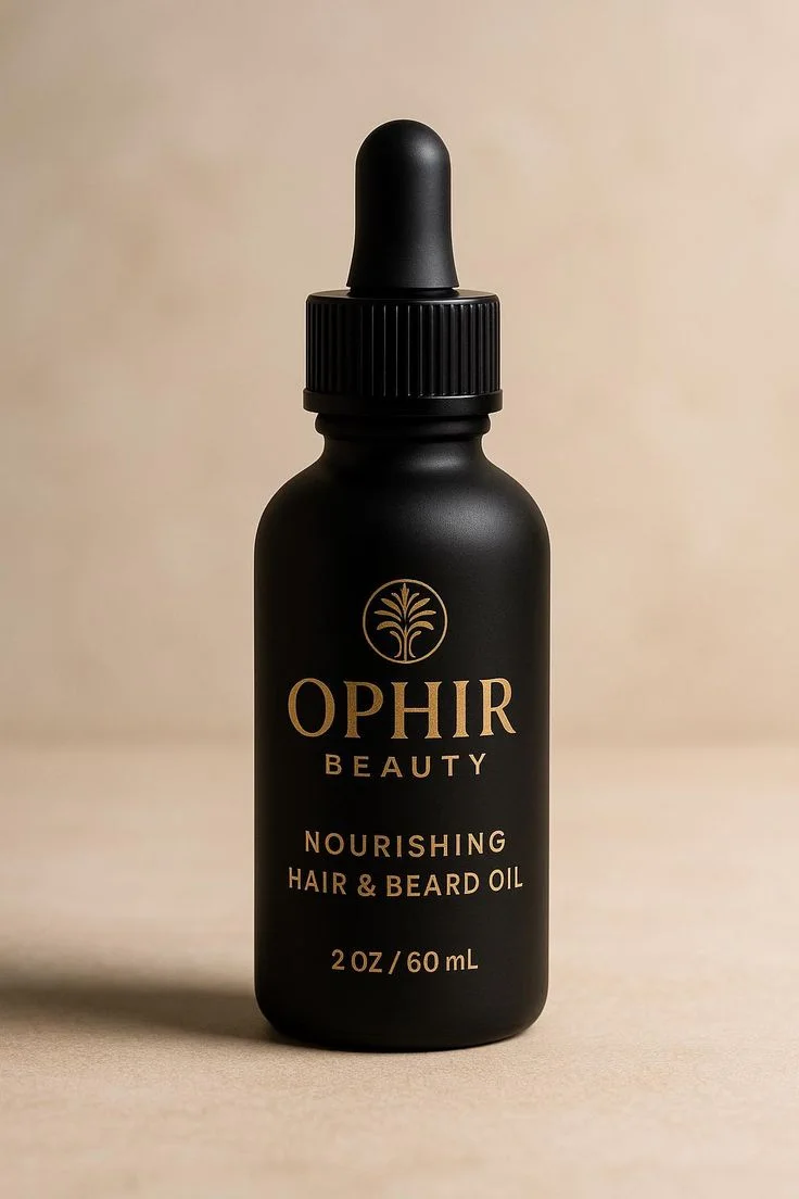 Ophir Oil Natural Hair Growth and Beard Oil Moisturizing Loc Oil for Dry Scalp, Patchy Beards, Brittle Hair | Black-Owned Brand