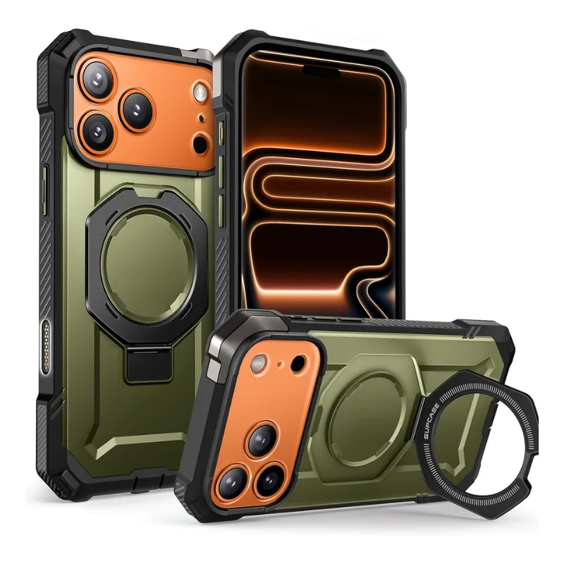 SUPCASE Unicorn Beetle Grip – iPhone 17 Pro Max Case with Kickstand, MagSafe Compatible, Heavy Duty Drop Protection