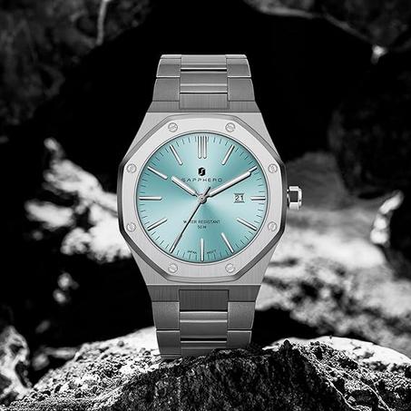 ساب هيرو ساعة كوارتز فاخرة بتصميم ثماني الاضلاع للرجال، ساعة عملية كلاسيكية كاجوال من الستانلس ستيل مع عرض التاريخ، هدية انيقة