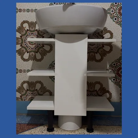Étagère sous lavabo mobile