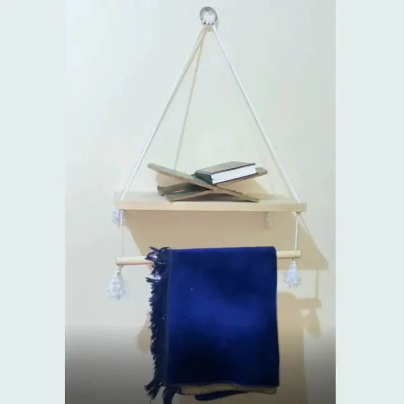 منظّم حائط 2 في 1 (رف + علاقات)