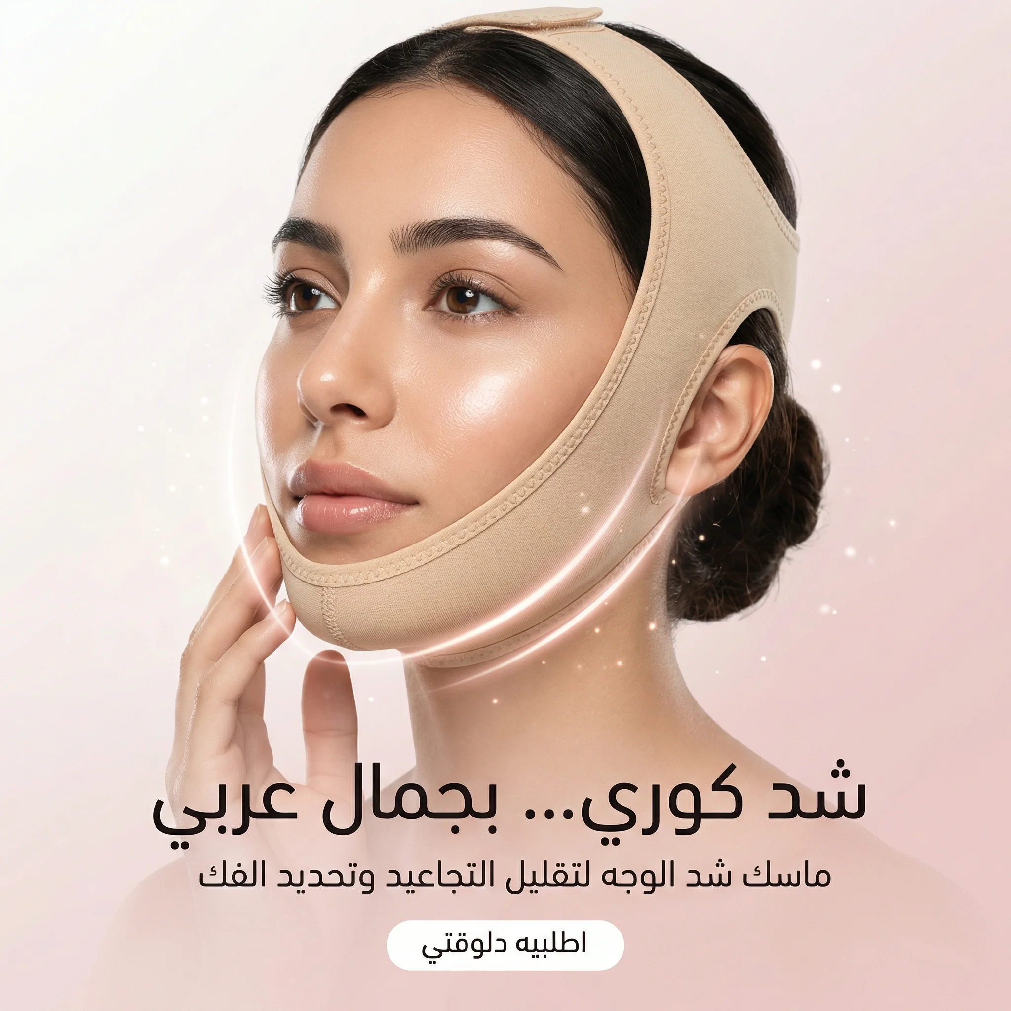 القناع السحري و الفعال لشد الوجه و التخلص من الذقن المزدوج