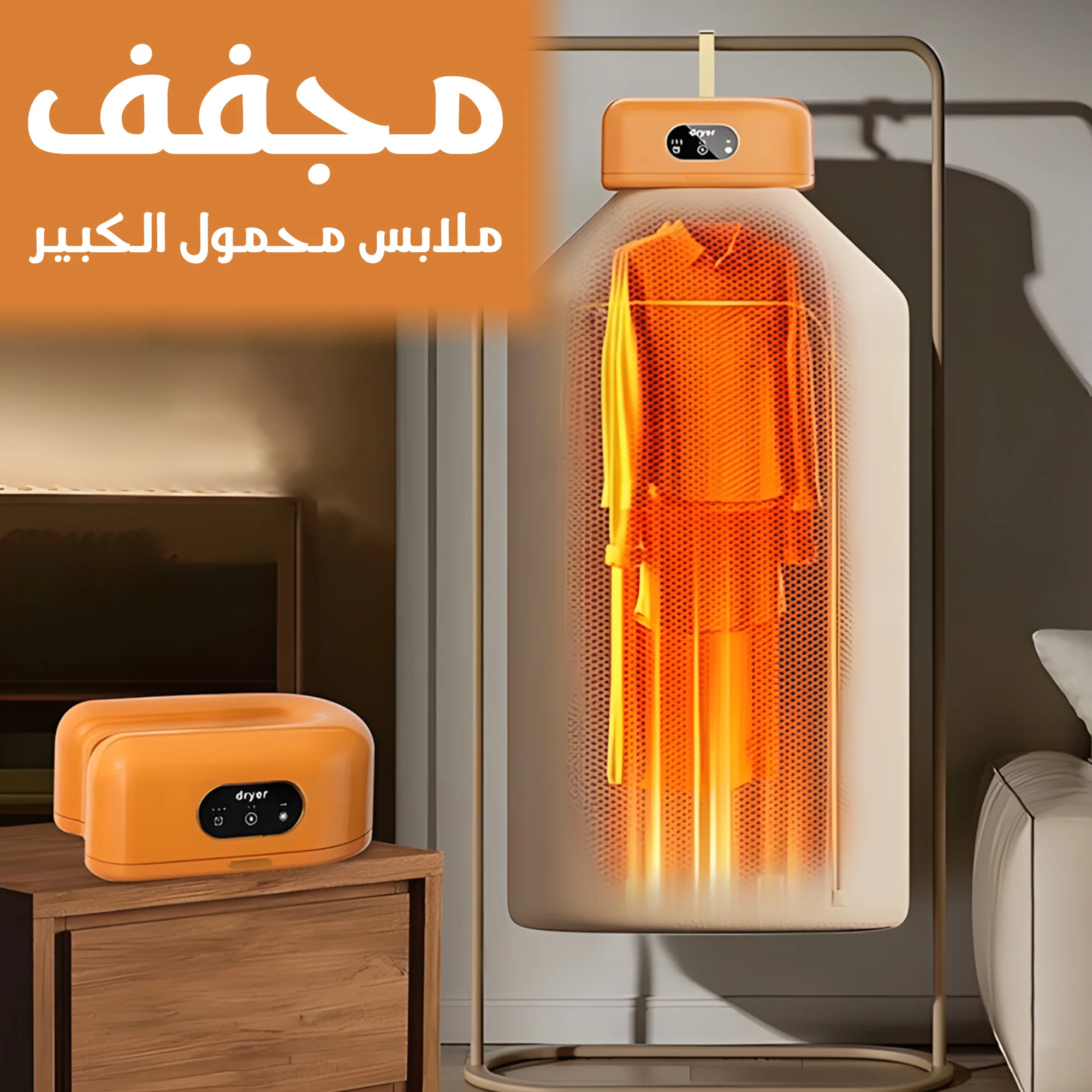 مجفف الملابس الكهربائي الألماني لتنشيف وتعقيم الملابس في أقل من 10 دقائق