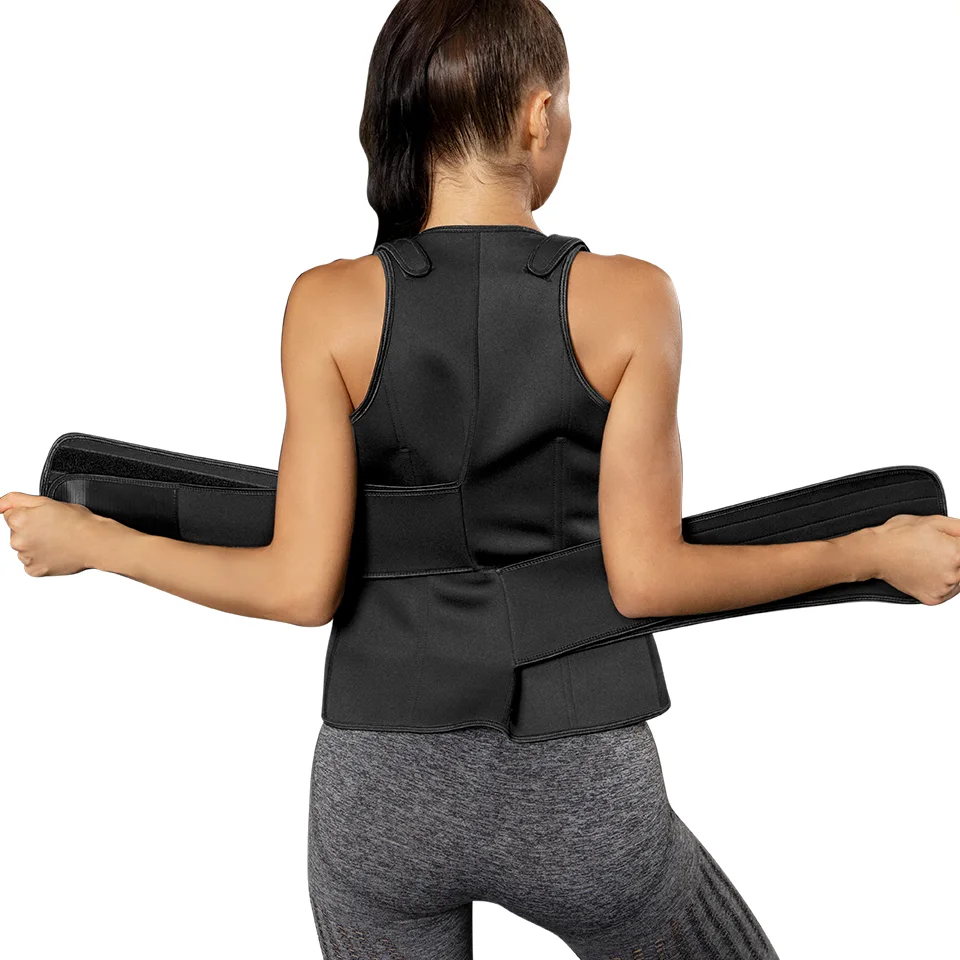 مشد التنحيف Néoprène مقاسات لجميع السيدات، فستان تشكيل الجسم ، 2 شرائط فولاذية ،للتمارين الرياضية