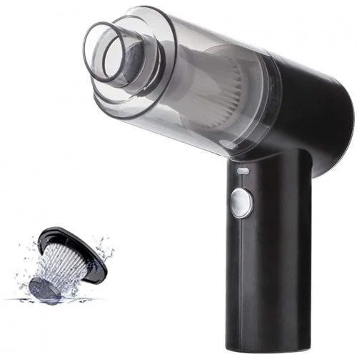 مكنسة كهربائية محمولة متعددة الوظائف لاسلكية قابلة لإعادة الشحن نموذج شفط قوي سريع الشحن للسيارة والمنزل