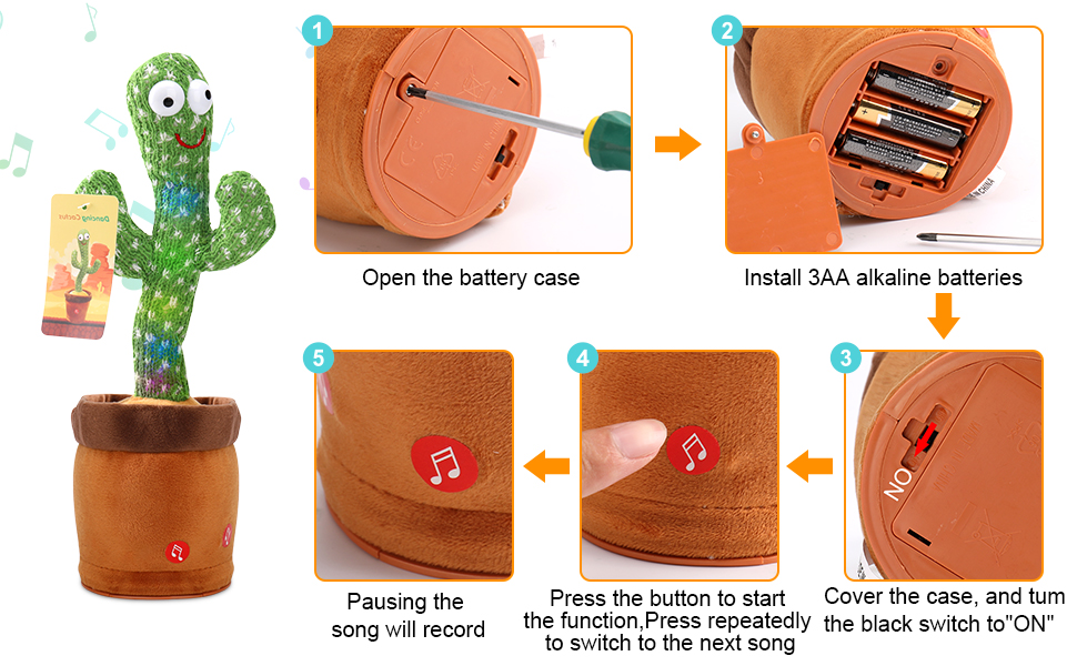 للعبة الأطفال الجديدة الصبار الراقص