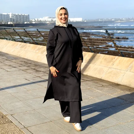 أونسومبل منــــــــــــــــــورة عملي وأنيق تونيك طويل وسروال مريح خصم 36%