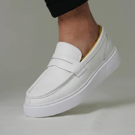 Mocassin en cuir Très Confortable