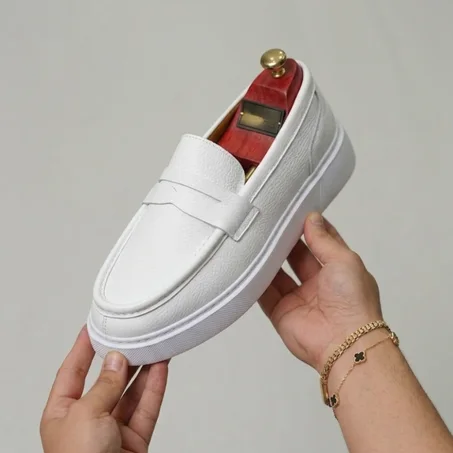 Mocassin en cuir Très Confortable