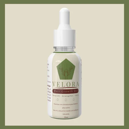 VELORA – Natural Hair Care Oil (50ml)  فيلورا - زيت العناية بالشعر الطبيعي (50 مل)