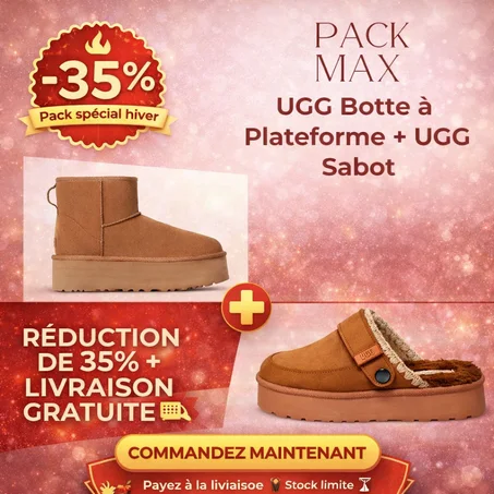 Pack UGG Botte À Platforme + UGG Sabot