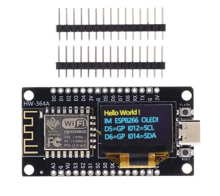 NodeMCU ESP8266 Development Board With 0.96 Inch OLED Display