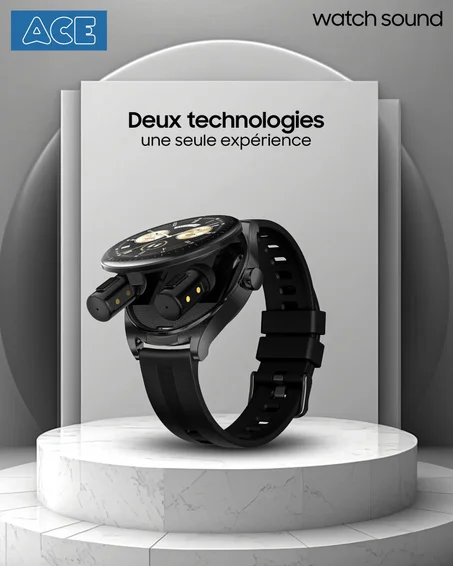 ⌚✨ ساعة ذكية وسماعات لاسلكية في منتج واحد! - ACE Buzzwatch Sound ✨🎧
