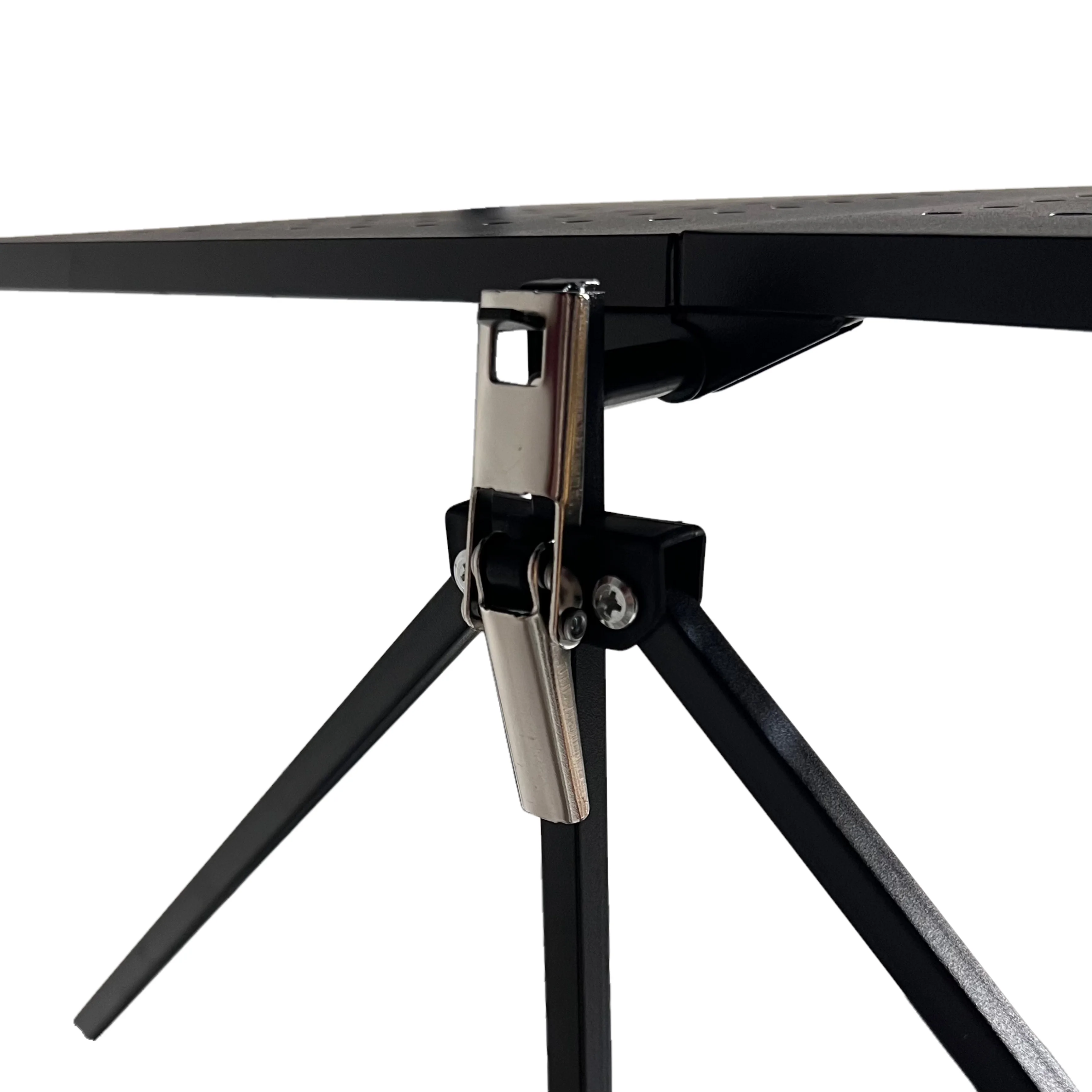 رف تخزين معدني قابل للطي 5 طبقات بعجلات