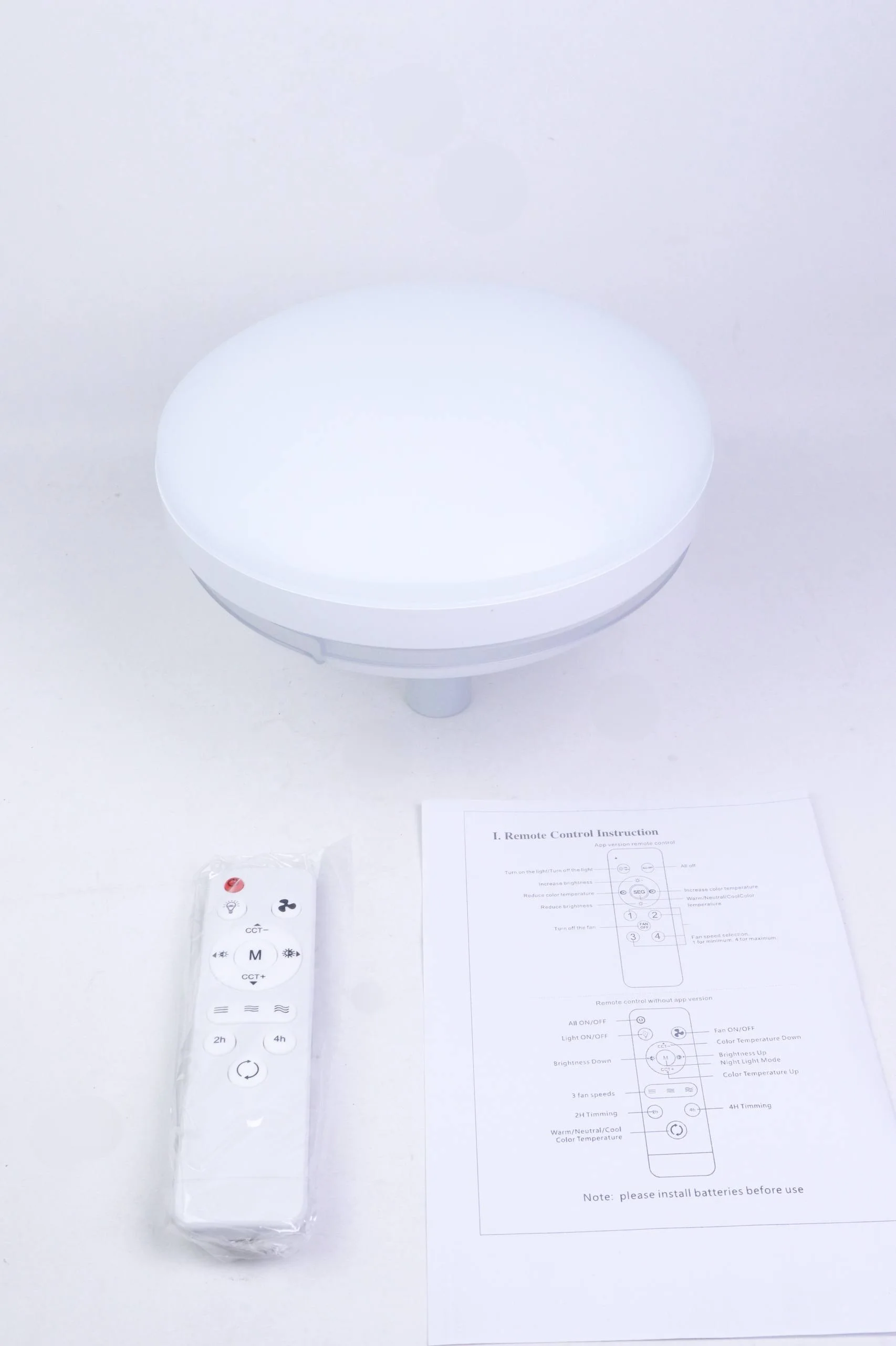 مروحة سقفية ضوئية