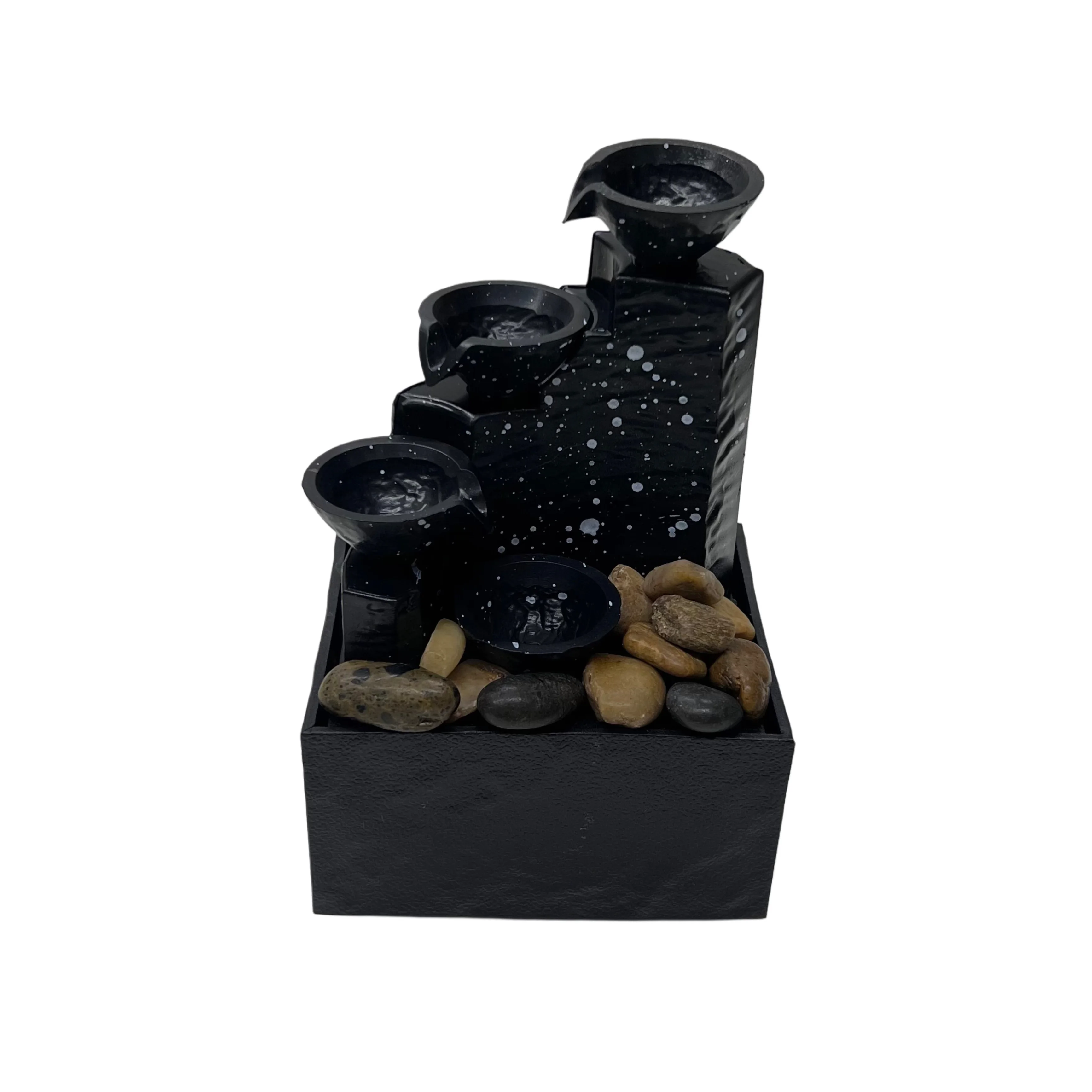 نافورة شلال ديكورية بإضاءة – تعمل بالبطاريات والكهرباء