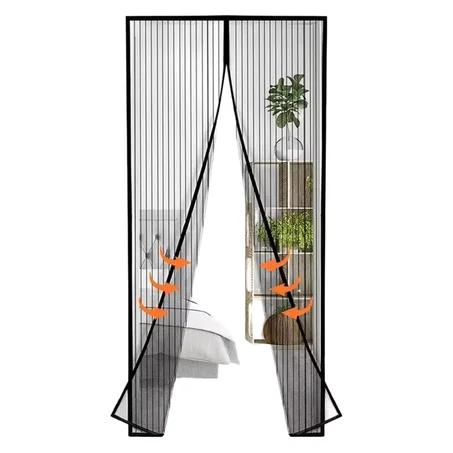 ستارة سحرية مغناطيسية – شريط مغناطيسي طويل، قماش بوليستر سميك، رأس دانتيل، مقاس 2.8 متر