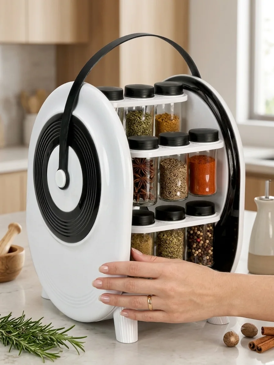 حافظات بهارات زجاجية