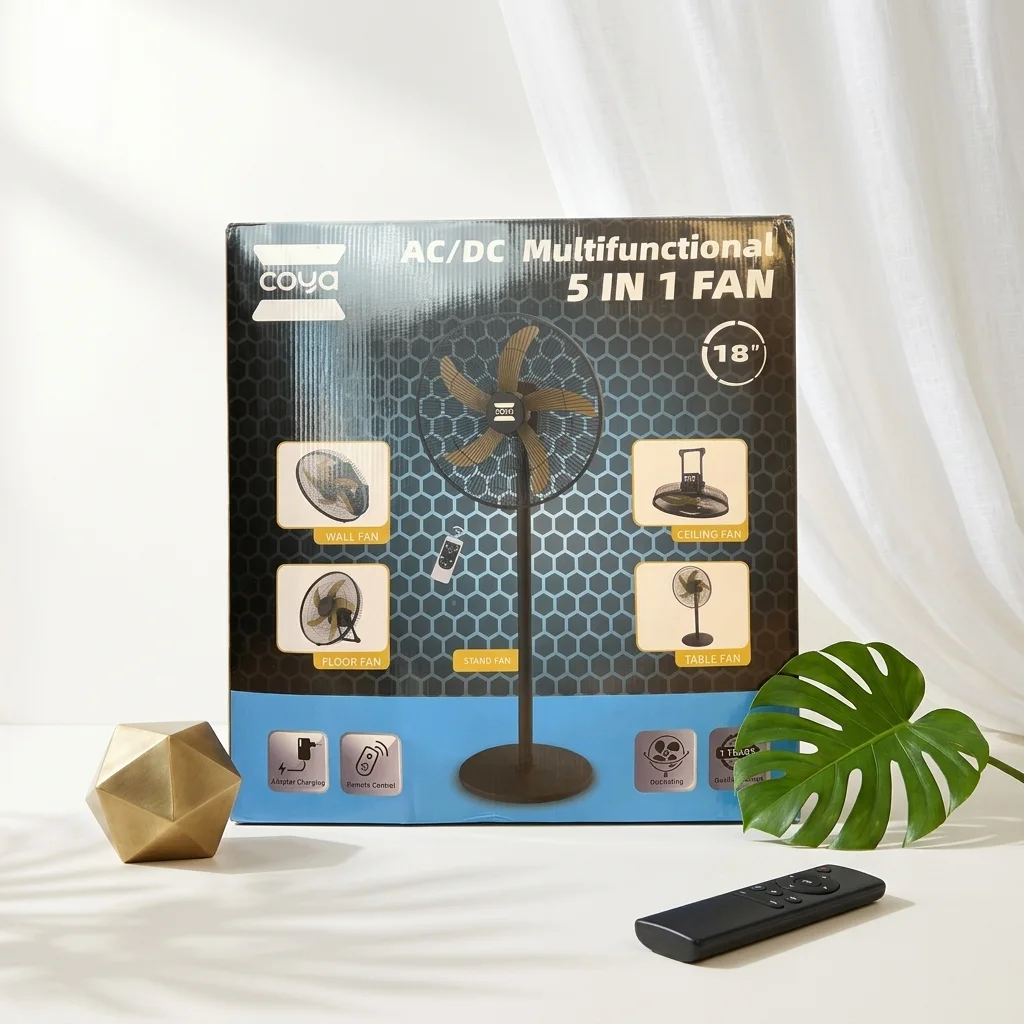 مروحة متعددة الاستخدامات (أرضية/طاولة/حائط/سقف)