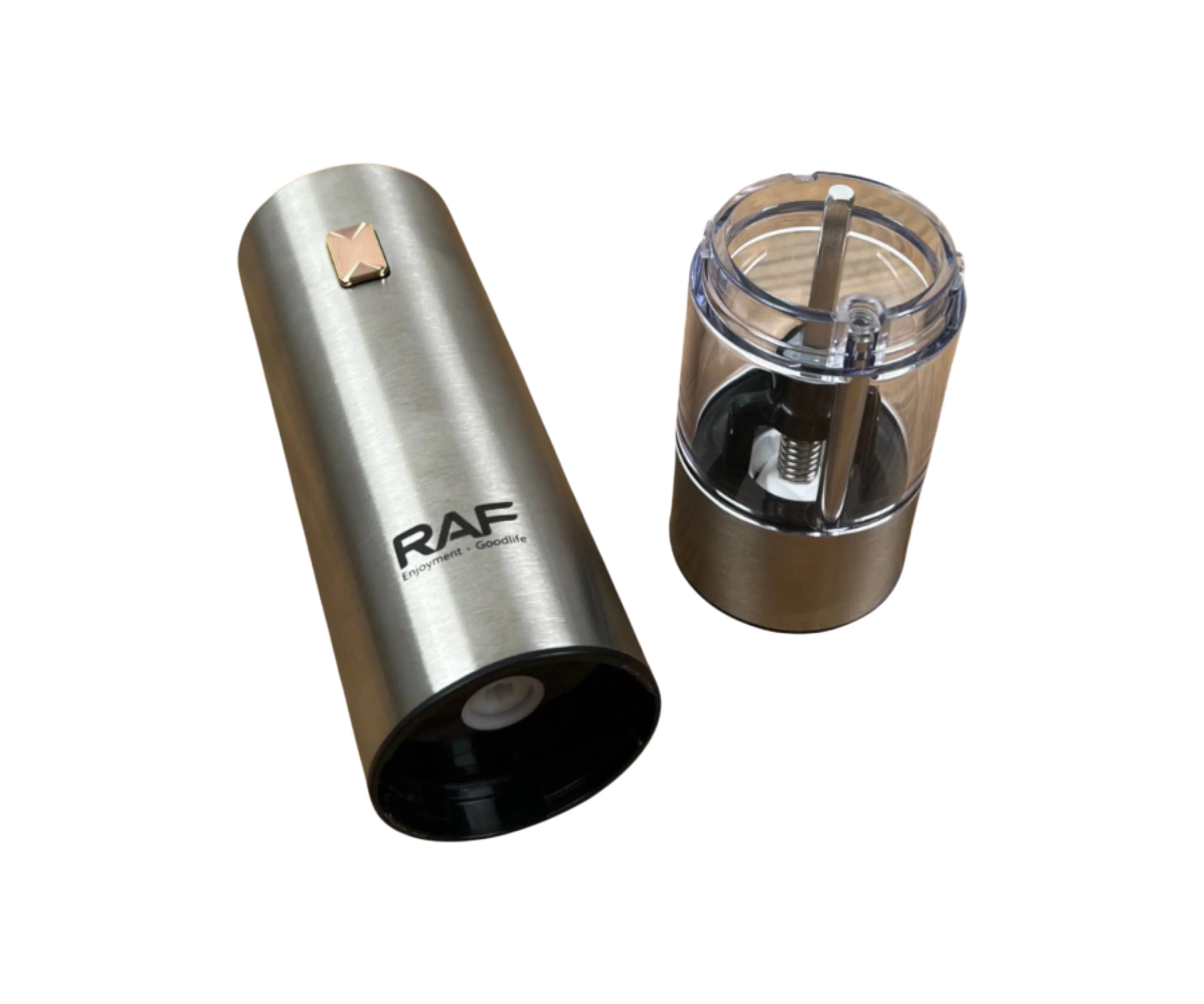 مطحنة التوابل الكهربائية – طحن ذكي بيد واحدة وإضاءة مدمجة بتصميم فخم