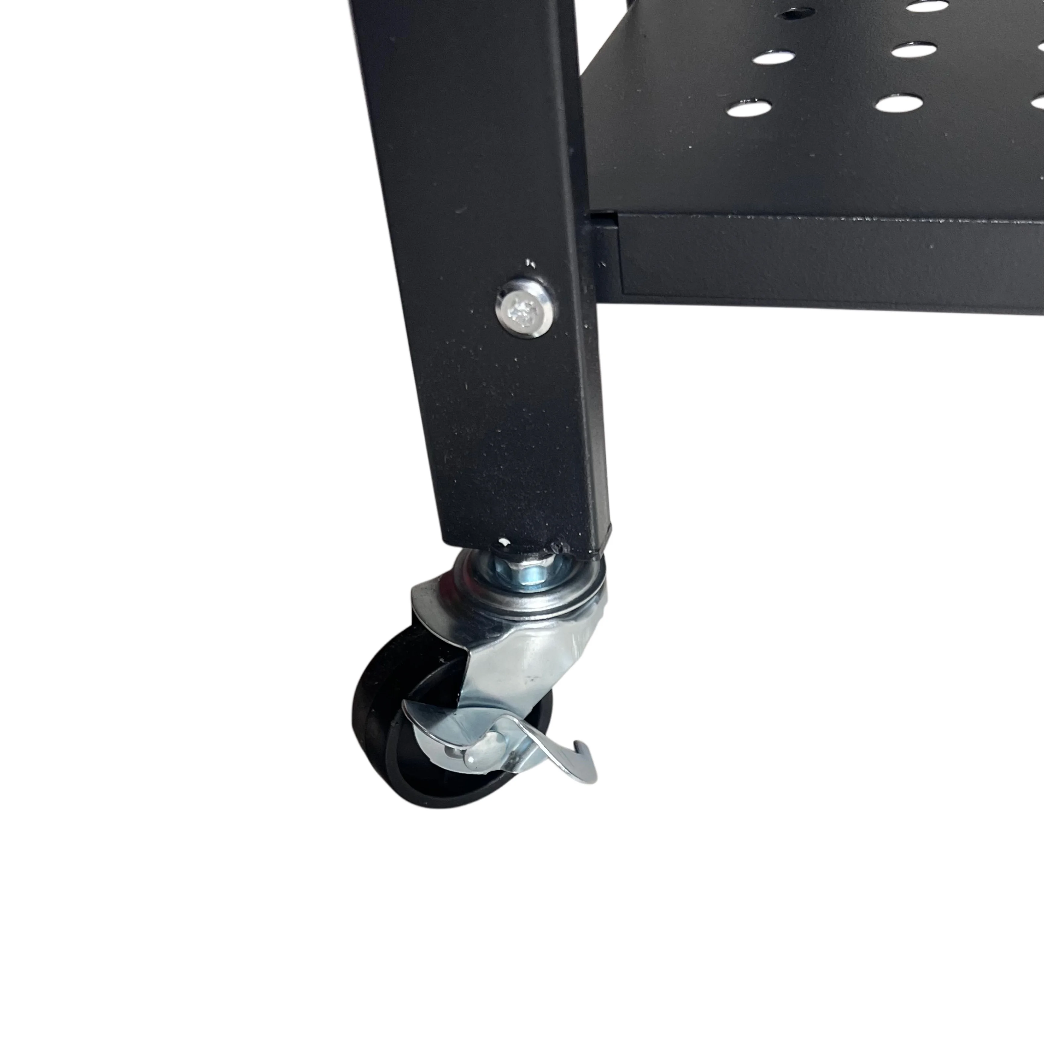 رف تخزين معدني قابل للطي 5 طبقات بعجلات