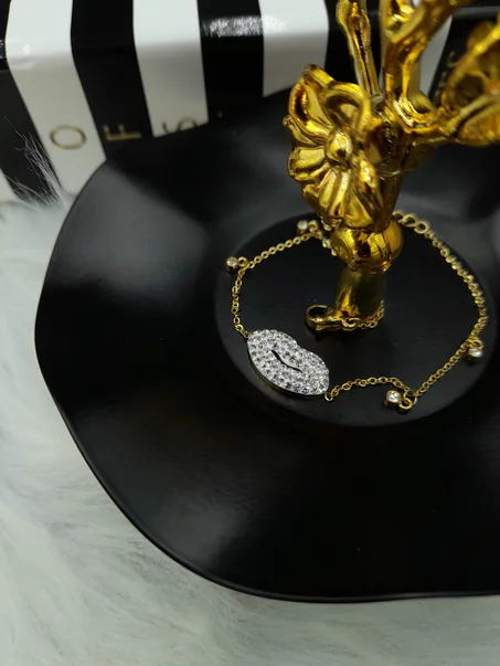 Gourmette Bouche en Acier Inoxydable