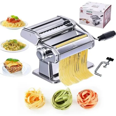 ماكينة صنع المعكرونة والسباغيتي من الفولاذ المقاوم للصدأ