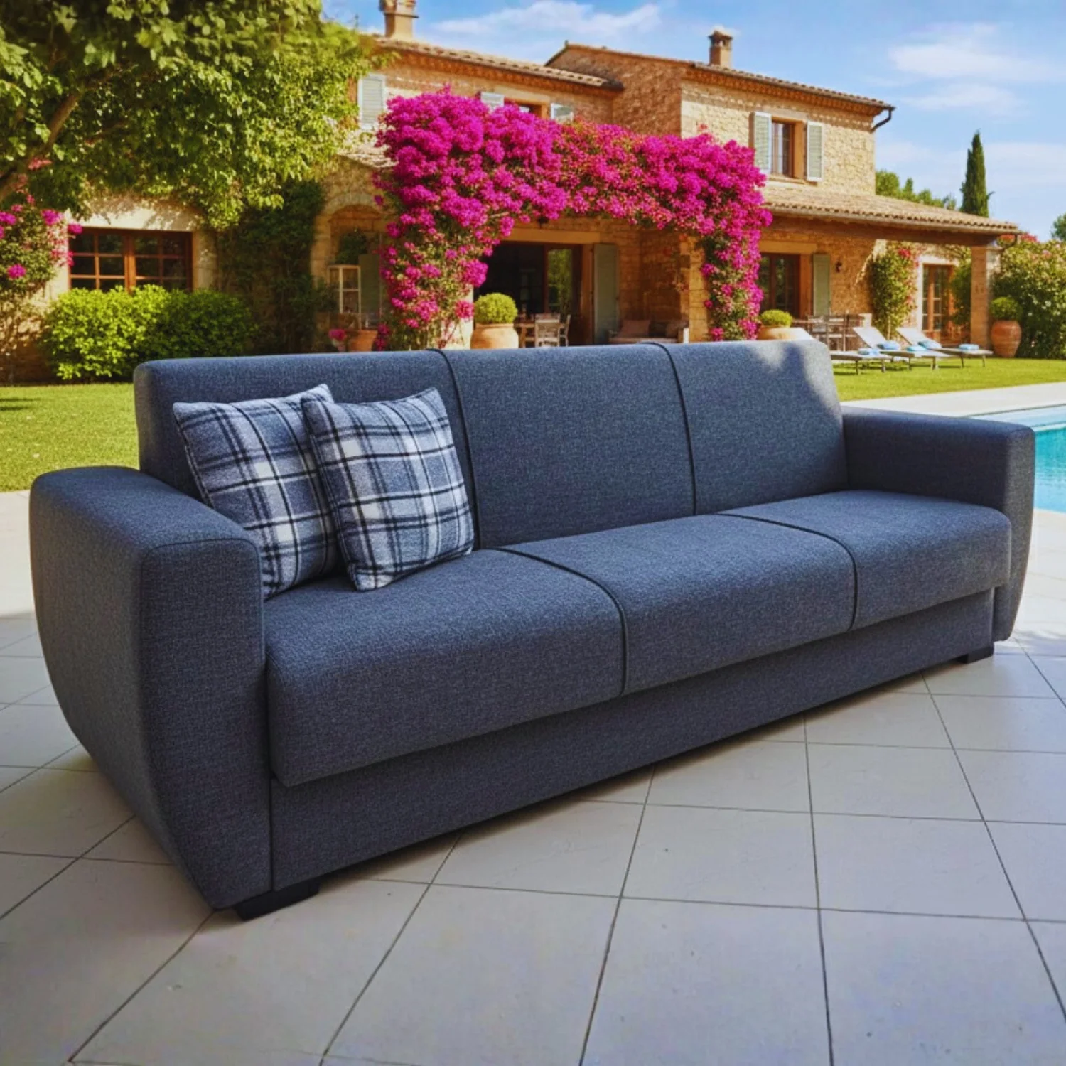 Canapé Lit (Clip-Clap) Gris 🛋️