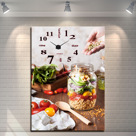 💕-7- طابلو ساعة المطبخ💕