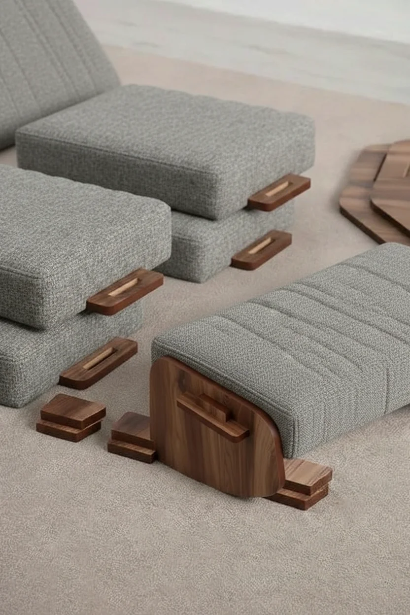 كرسي السلطانة شيرين للاسترخاء اللون الرمادي