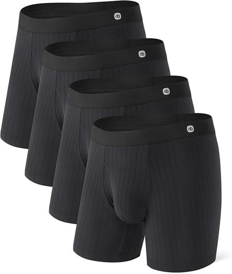 DAVID ARCHY Ropa interior para hombre, transpirable, ultra suave, textura de punto, ropa interior modal para hombre, paquete de 4