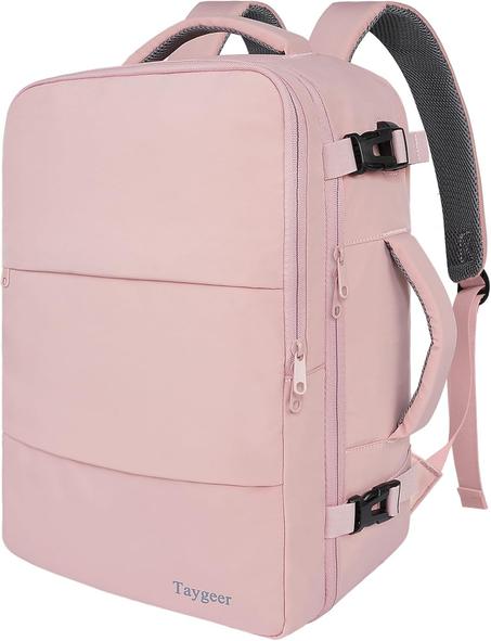 Taygeer TSA - Mochila de viaje para mujer, mochila de mano con puerto de carga USB y bolsa para zapatos, mochila para laptop de 15.6 pulgadas, aprobada por vuelo, mochila casual para enfermer