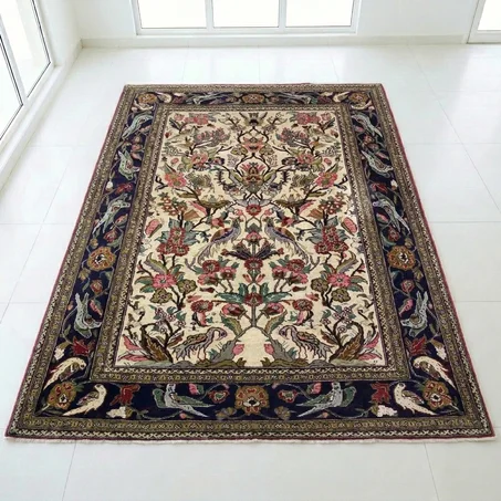 Tapis Ghom en Soie Naturelle (150 × 110 cm)