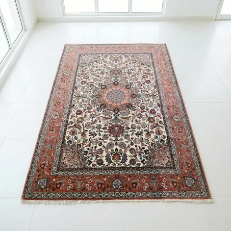 Tapis Tabriz en Laine Naturelle (200 × 150 cm)