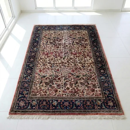 Tapis Ghom d'Iran Signé – Chef-d'œuvre Narratif (220 × 160 cm)