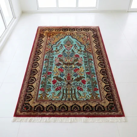 Tapis Ghom d'Iran – Motif "Arbre de Vie" (170 × 105 cm)