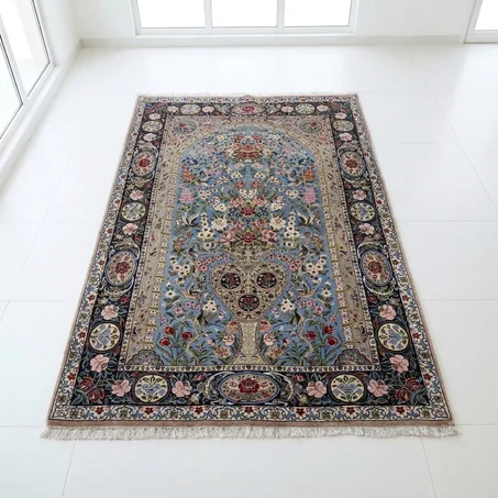 Tapis Isfahan d'Iran – Motif "Arbre de Vie" (175 × 115 cm)