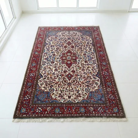 Tapis Keshan en Laine Naturelle (200 × 150 cm)
