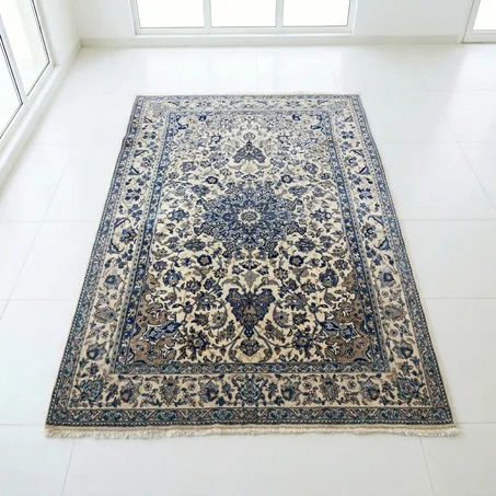 Tapis Naïn en Laine et Soie (290 × 150 cm)
