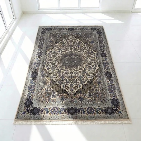 Tapis Nain d'Iran – Soie et Laine Fine (200 × 150 cm)