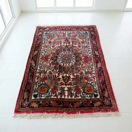Tapis "Rosen Bidjar" d'Iran en Laine (90 × 80 cm)