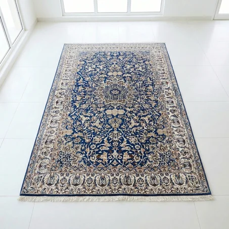 Tapis Naïn d'Iran en Laine de Kurk et Soie (270 × 190 cm)