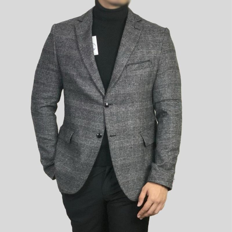 Veste à carreaux coupe slim