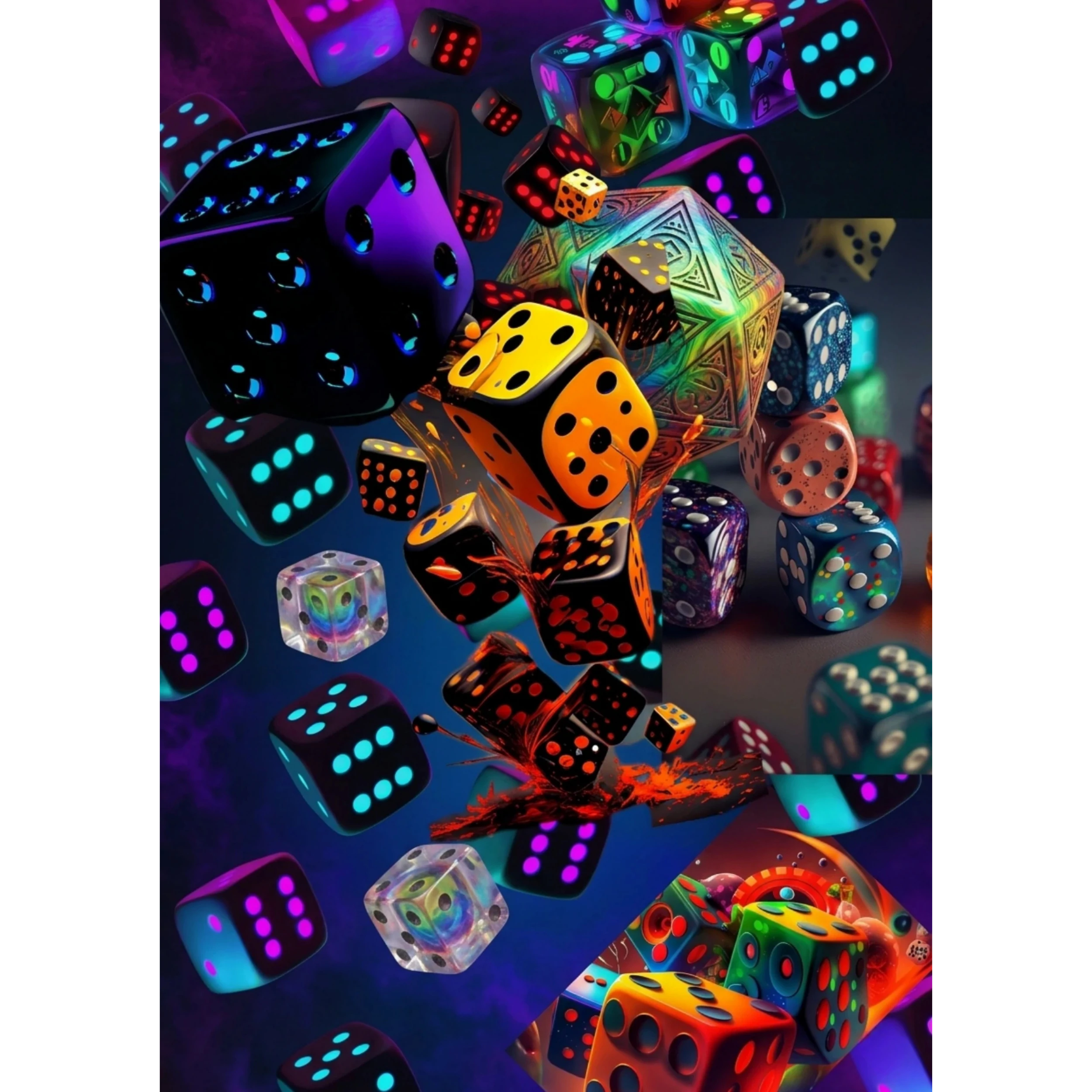 Multi Dice Poster